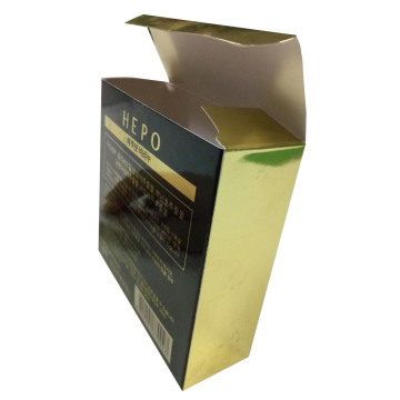 Recyclable Small Gold Carton Box with Custom Printing